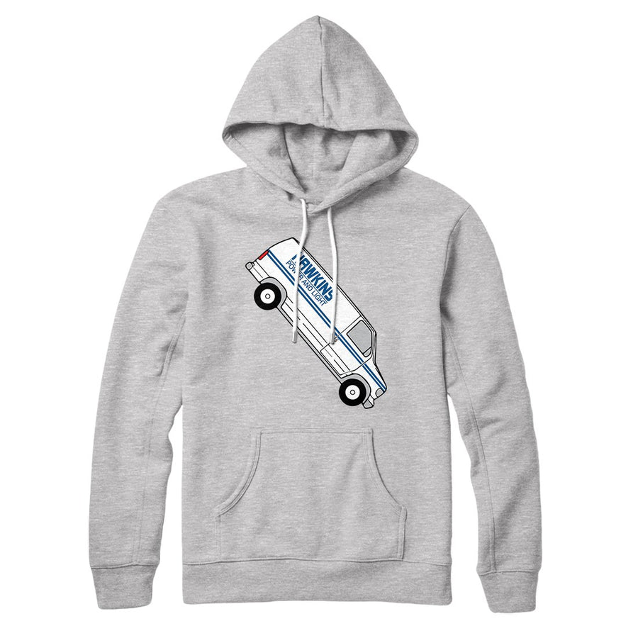 Hawkins Power and Light Van Hoodie | Funny Shirt from Famous In Real Life