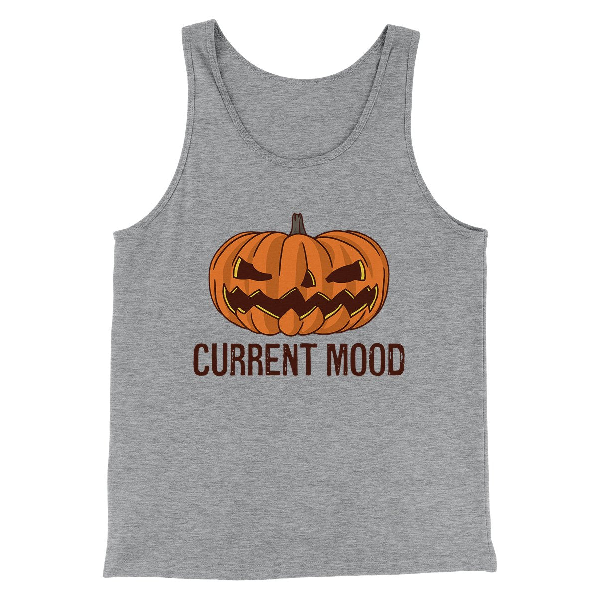 Current Mood Men/Unisex Tank Top Athletic Heather | Funny Shirt from Famous In Real Life