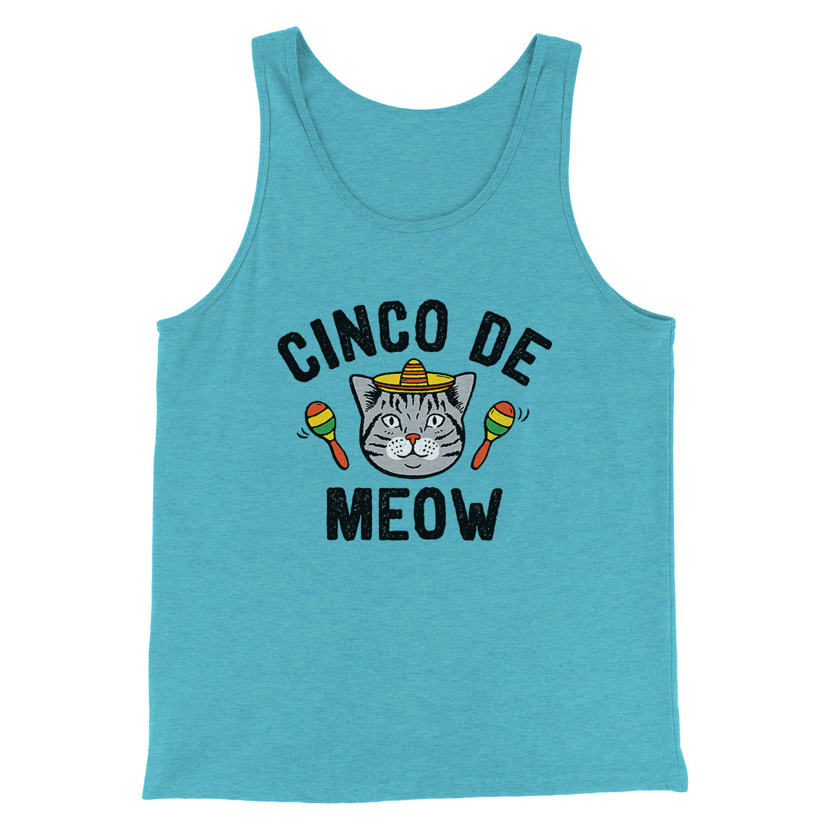 Cinco De Meow Men/Unisex Tank Top | Funny Shirt from Famous In Real Life