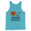 Kickin' Wing's Fireworks Funny Movie Men/Unisex Tank Top Teal | Funny Shirt from Famous In Real Life