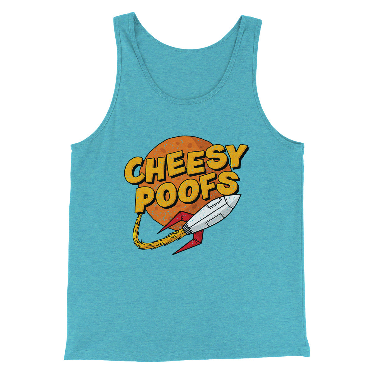 Cheesy Poofs Men/Unisex Tank Top | Funny Shirt from Famous In Real Life