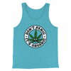Don't Panic It's Organic Men/Unisex Tank Top Teal | Funny Shirt from Famous In Real Life