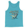 Always On Vacation Men/Unisex Tank Top Teal | Funny Shirt from Famous In Real Life