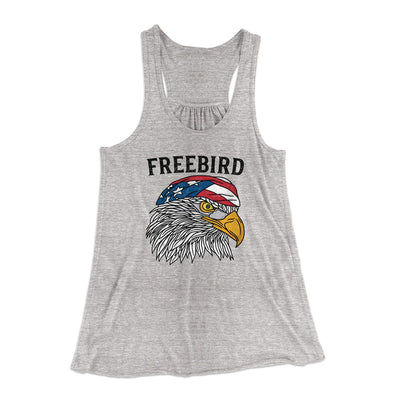 Freebird Women's Flowey Tank Top Athletic Heather | Funny Shirt from Famous In Real Life
