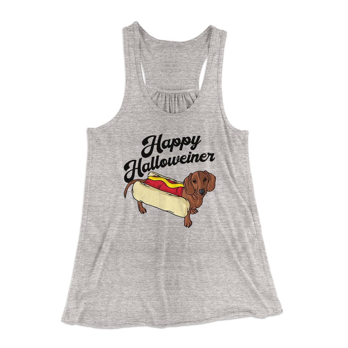 Happy Hallowiener Women's Flowey Tank Top | Funny Shirt from Famous In Real Life