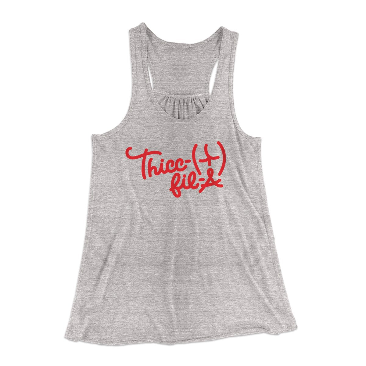 Thicc-Fil-A Funny Women's Flowey Tank Top | Funny Shirt from Famous In Real Life