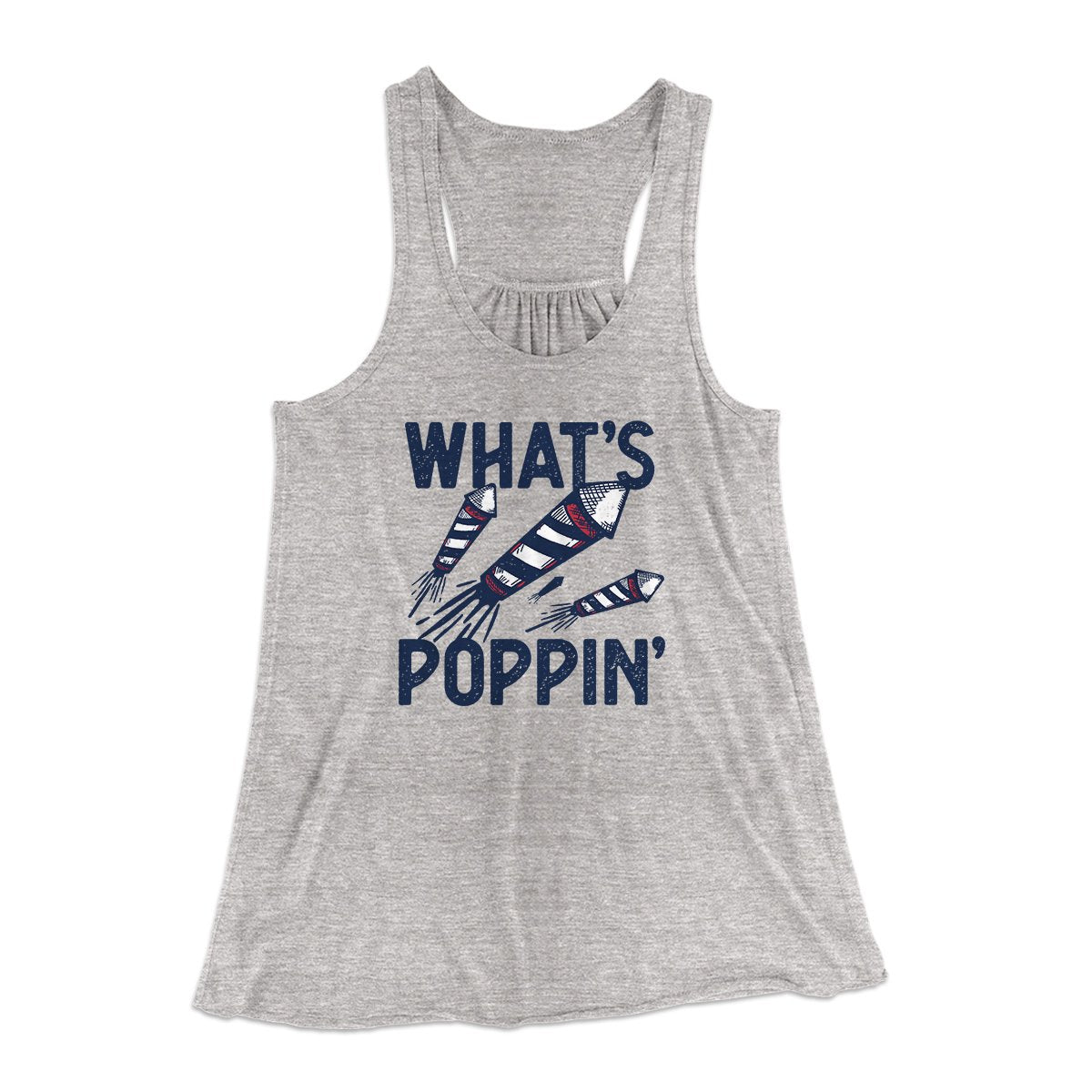 What's Poppin' Women's Flowey Tank Top | Funny Shirt from Famous In Real Life