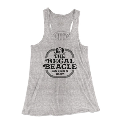 The Regal Beagle Women's Flowey Tank Top Athletic Heather | Funny Shirt from Famous In Real Life