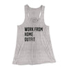 Work From Home Outfit Women's Flowey Tank Top Athletic Heather | Funny Shirt from Famous In Real Life