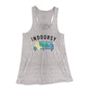 Indoorsy Women's Flowey Tank Top Athletic Heather | Funny Shirt from Famous In Real Life