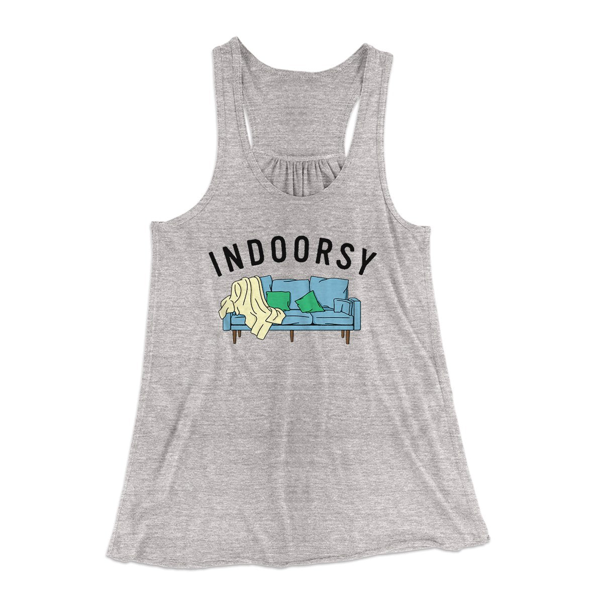 Indoorsy Women's Flowey Tank Top | Funny Shirt from Famous In Real Life