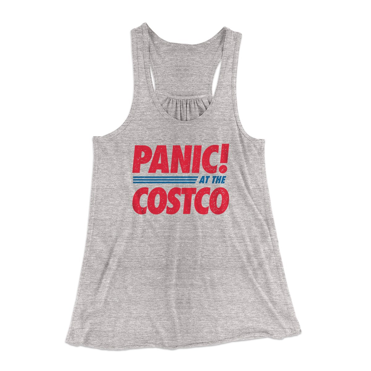 Panic! At The Costco Women's Flowey Tank Top | Funny Shirt from Famous In Real Life