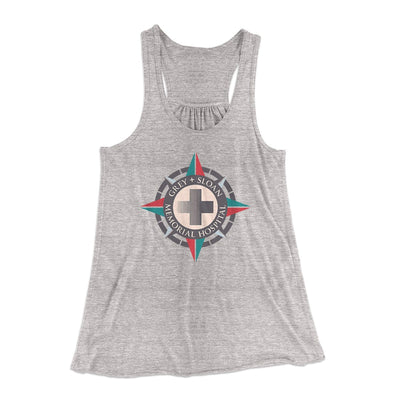Grey-Sloan Hospital Women's Flowey Tank Top Athletic Heather | Funny Shirt from Famous In Real Life