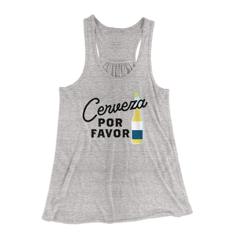 Cerveza, Por Favor Women's Flowey Tank Top | Funny Shirt from Famous In Real Life