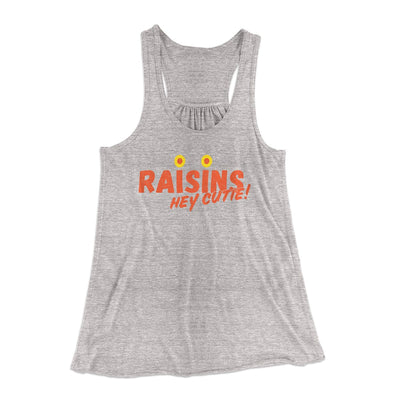 Raisins Women's Flowey Tank Top Athletic Heather | Funny Shirt from Famous In Real Life