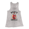 North Swole Women's Flowey Tank Top Athletic Heather | Funny Shirt from Famous In Real Life