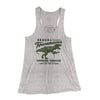 Sexual Tyrannosaurus Chewing Tobacco Women's Flowey Tank Top Athletic Heather | Funny Shirt from Famous In Real Life