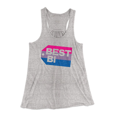 Best Bi Women's Flowey Tank Top Athletic Heather | Funny Shirt from Famous In Real Life