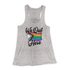 We Out Here Women's Flowey Tank Top Athletic Heather | Funny Shirt from Famous In Real Life