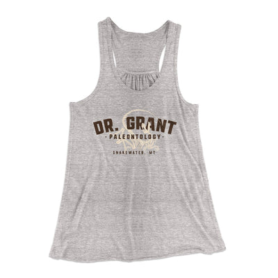 Doctor Grant Paleontology Women's Flowey Tank Top Athletic Heather | Funny Shirt from Famous In Real Life