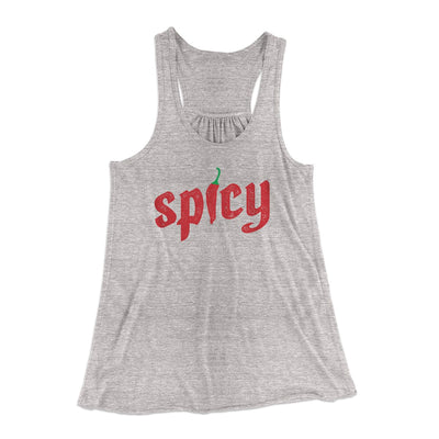 Spicy Women's Flowey Tank Top Athletic Heather | Funny Shirt from Famous In Real Life