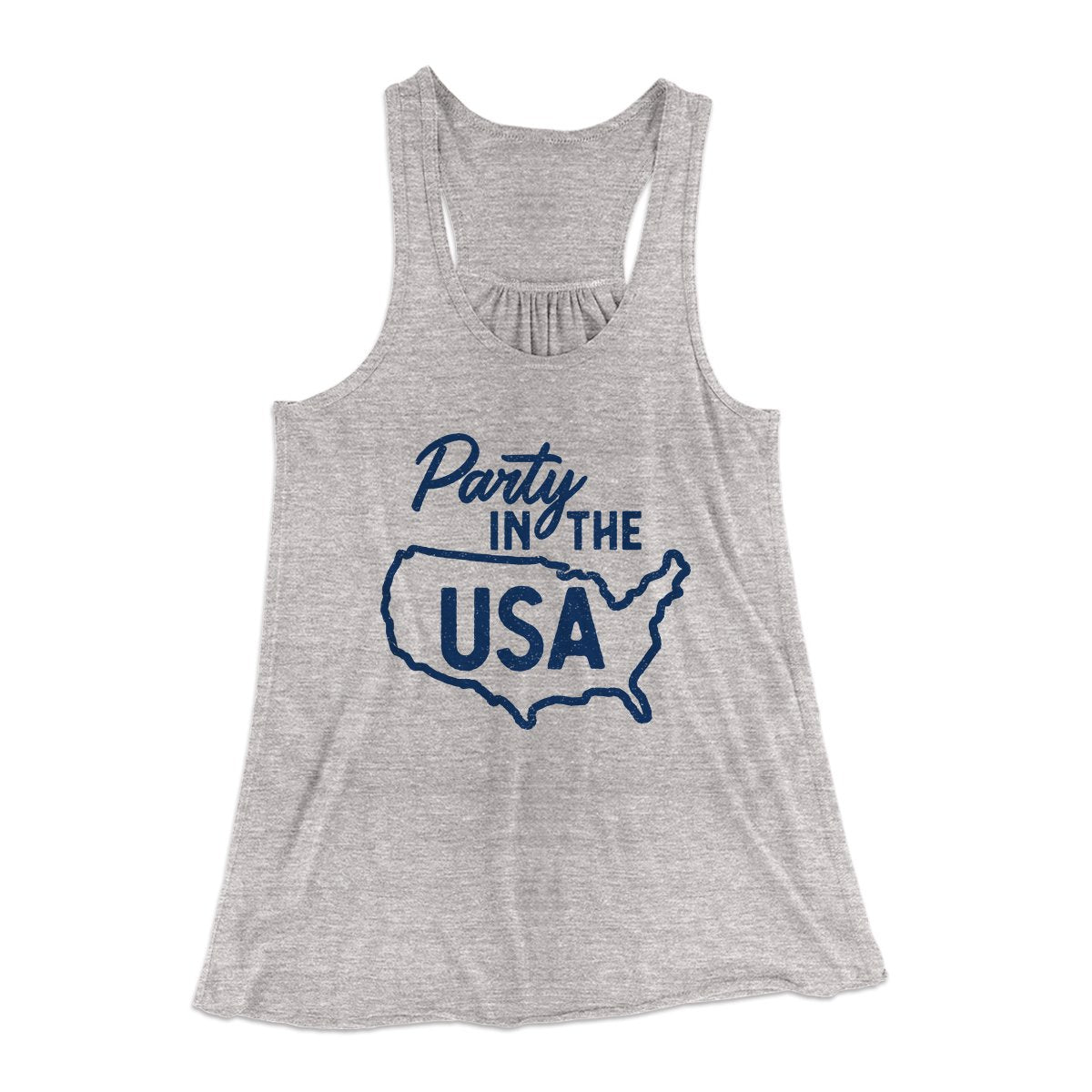 Party in the USA Women's Flowey Tank Top | Funny Shirt from Famous In Real Life