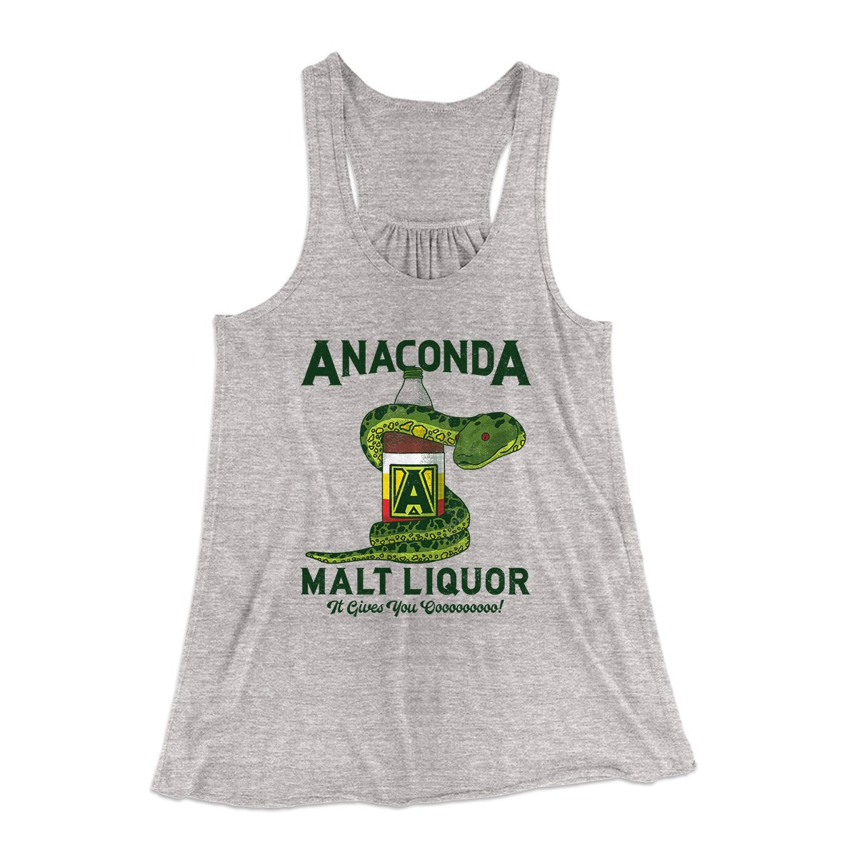 Anaconda Malt Liquor Women's Flowey Tank Top | Funny Shirt from Famous In Real Life