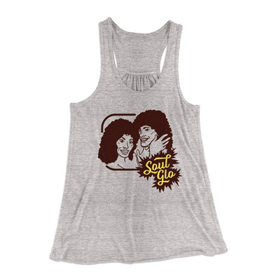 Soul Glo Women's Flowey Tank Top Athletic Heather | Funny Shirt from Famous In Real Life