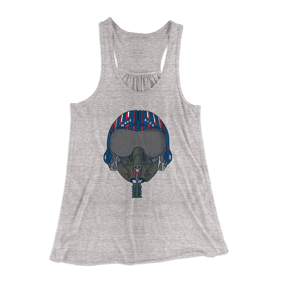 Maverick Helmet Women's Flowey Tank Top | Funny Shirt from Famous In Real Life