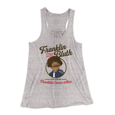 Franklin Bluth Women's Flowey Tank Top Athletic Heather | Funny Shirt from Famous In Real Life
