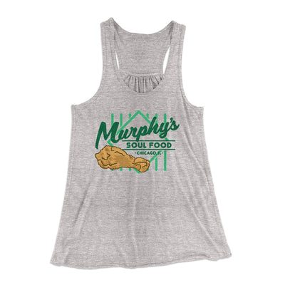 Murphy's Soul Food Women's Flowey Tank Top Athletic Heather | Funny Shirt from Famous In Real Life