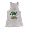 Here to Paddy Women's Flowey Tank Top Athletic Heather | Funny Shirt from Famous In Real Life