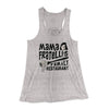 Mama Fratelli's Family Restaurant Women's Flowey Tank Top Athletic Heather | Funny Shirt from Famous In Real Life