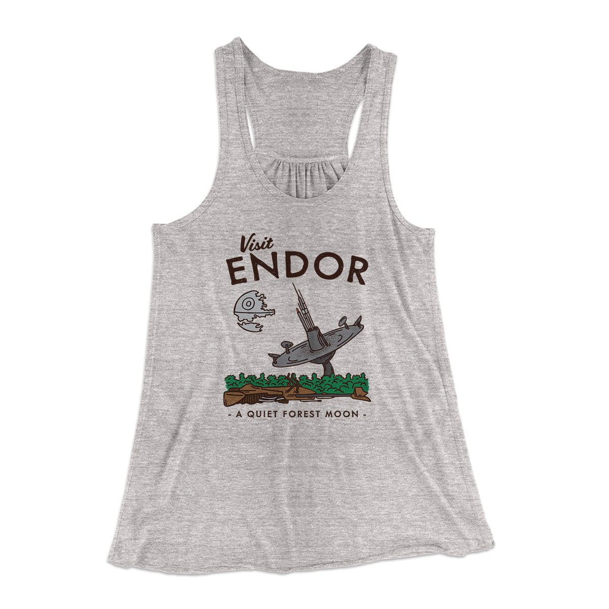 Visit Endor Women's Flowey Tank Top | Funny Shirt from Famous In Real Life