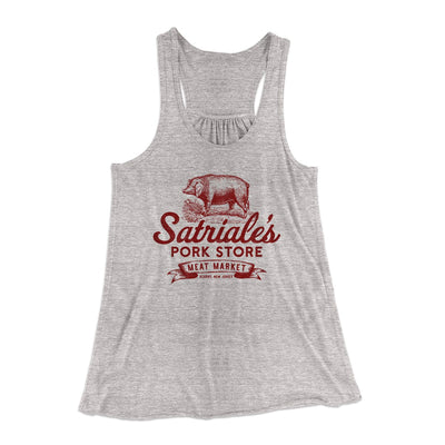 Satriale's Women's Flowey Tank Top Athletic Heather | Funny Shirt from Famous In Real Life