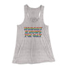 Nobody Knows I'm Gay Women's Flowey Tank Top Athletic Heather | Funny Shirt from Famous In Real Life