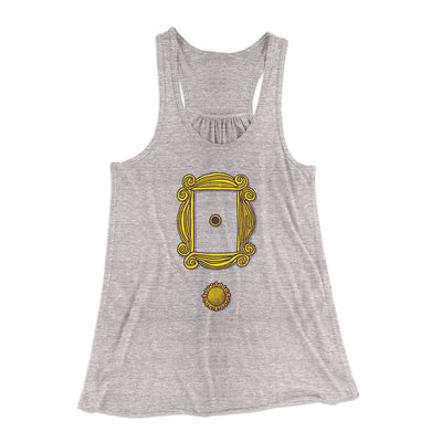 Door Hole Frame Women's Flowey Tank Top Athletic Heather | Funny Shirt from Famous In Real Life