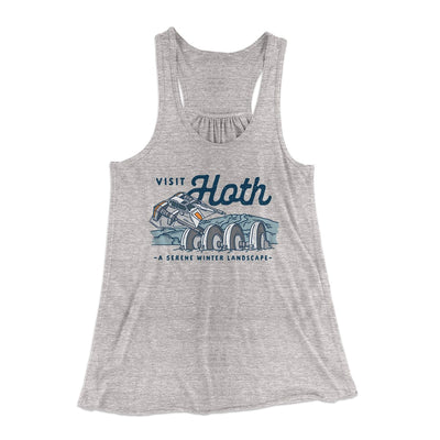Visit Hoth Women's Flowey Tank Top Athletic Heather | Funny Shirt from Famous In Real Life