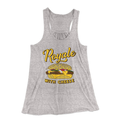 Royale with Cheese Women's Flowey Tank Top Athletic Heather | Funny Shirt from Famous In Real Life