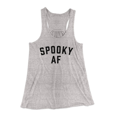 Spooky AF Women's Flowey Tank Top Athletic Heather | Funny Shirt from Famous In Real Life