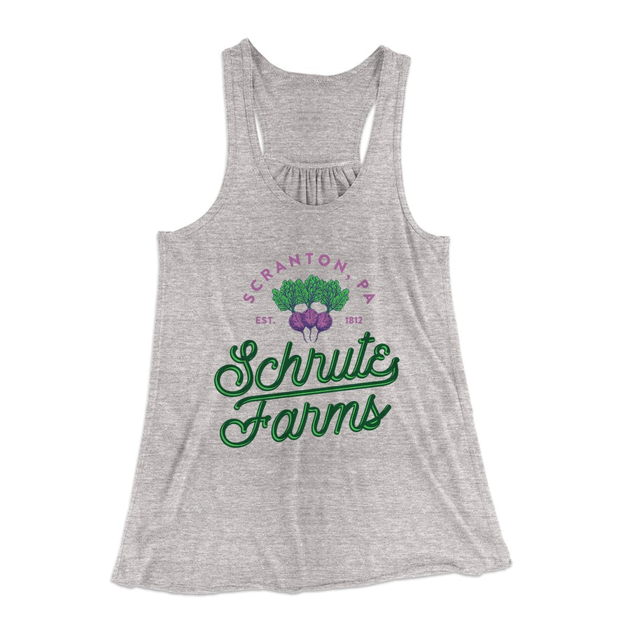 Schrute Farms Women's Flowey Tank Top | Funny Shirt from Famous In Real Life