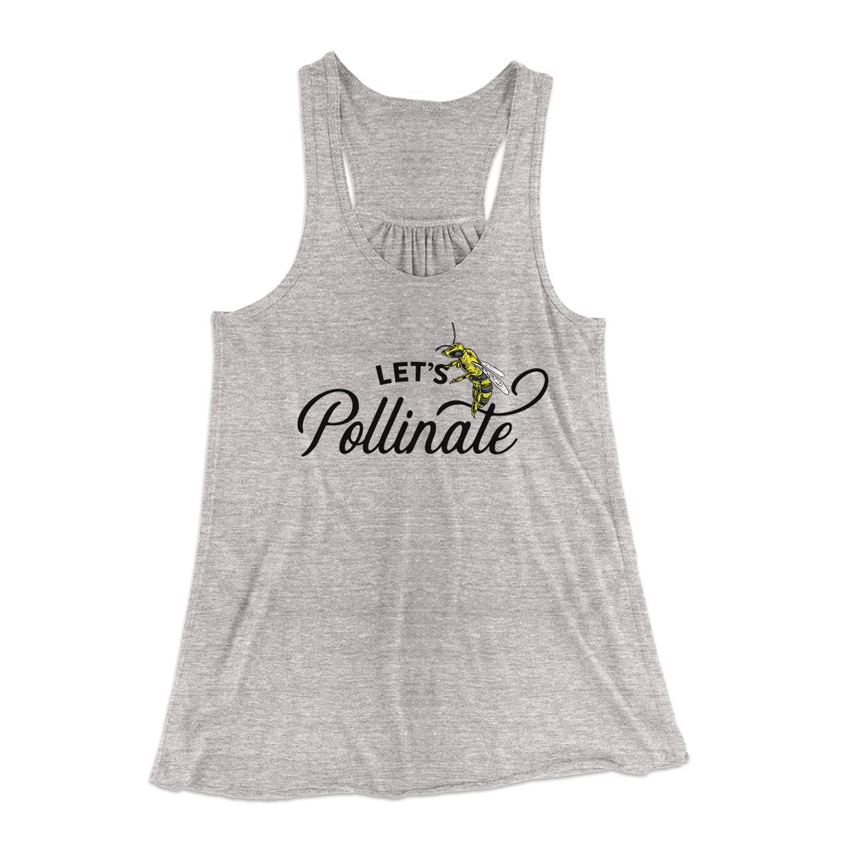 Let's Pollinate Women's Flowey Tank Top Athletic Heather | Funny Shirt from Famous In Real Life