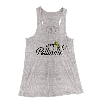 Let's Pollinate Women's Flowey Tank Top Athletic Heather | Funny Shirt from Famous In Real Life