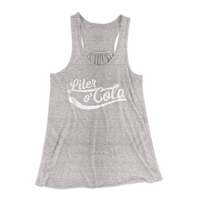 Liter-O-Cola Women's Flowey Tank Top Athletic Heather | Funny Shirt from Famous In Real Life