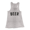 Beer Women's Flowey Tank Top Athletic Heather | Funny Shirt from Famous In Real Life