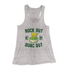 Rock Out With My Guac Out Women's Flowey Tank Top Athletic Heather | Funny Shirt from Famous In Real Life