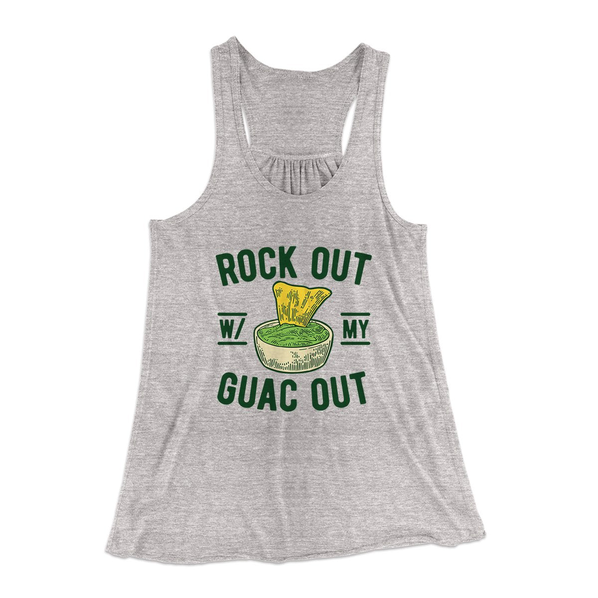 Rock Out With My Guac Out Women's Flowey Tank Top | Funny Shirt from Famous In Real Life