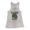 Clever Girl Women's Flowey Tank Top Athletic Heather | Funny Shirt from Famous In Real Life