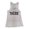 Tacos Women's Flowey Tank Top Athletic Heather | Funny Shirt from Famous In Real Life