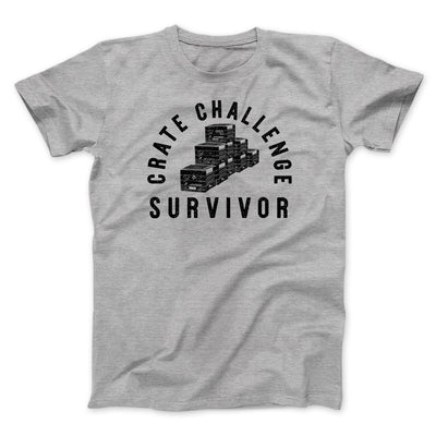 Crate Challenge Survivor 2021 Men/Unisex T-Shirt Athletic Heather | Funny Shirt from Famous In Real Life